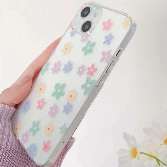 ⚠️Clearance🫧iPhone 14/Pro/Pro Max/Plus Cute Floral Clear iPhone Case Brand New - Picture 3 of 4